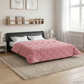    Téli takaró Rózsaszín 200 x 220 cm Mikroszálas és Teddy plüss