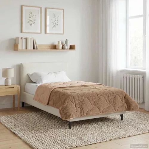  Téli takaró Tópszínű 135 x 200 cm Mikroszálas és Teddy plüss