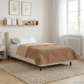    Téli takaró Tópszínű 140 x 220 cm Mikroszálas és Teddy plüss