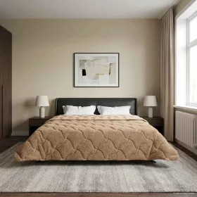    Téli takaró Tópszínű 200 x 240 cm Mikroszálas és Teddy plüss