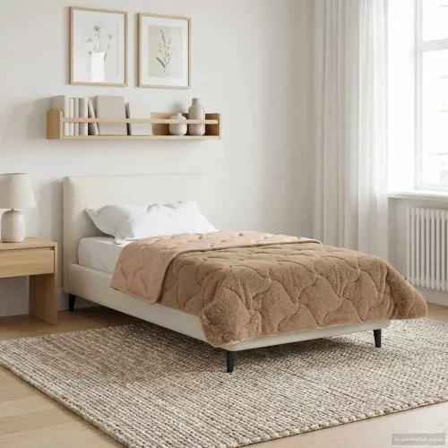  Téli takaró Tópszínű 140 x 220 cm Mikroszálas és Teddy plüss