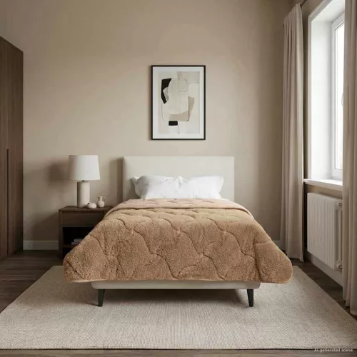  Téli takaró Tópszínű 140 x 220 cm Mikroszálas és Teddy plüss