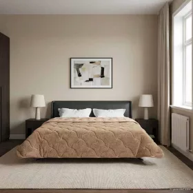    Téli takaró Tópszínű 200 x 220 cm Mikroszálas és Teddy plüss