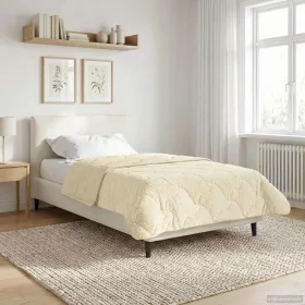    Téli takaró Krém 140 x 200 cm Mikroszálas és Teddy plüss