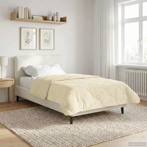  Téli takaró Krém 140 x 200 cm Mikroszálas és Teddy plüss