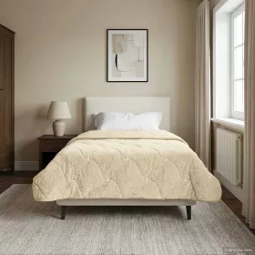    Téli takaró Krém 155 x 200 cm Mikroszálas és Teddy plüss
