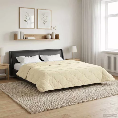  Téli takaró Krém 200 x 240 cm Mikroszálas és Teddy plüss