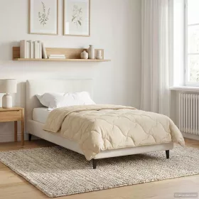    Téli takaró Krém 135 x 220 cm Mikroszálas és Teddy plüss