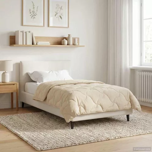  Téli takaró Krém 135 x 220 cm Mikroszálas és Teddy plüss