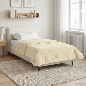    Téli takaró Krém 155 x 220 cm Mikroszálas és Teddy plüss