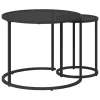  Kávasztal Szett 2 pcs 55 x 55 x 45 cm acél