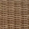  Kültéri szék párnával 2 pcs Beige és krém polirattan