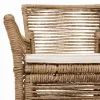  Kültéri szék párnával 4 pcs Beige és krém polirattan