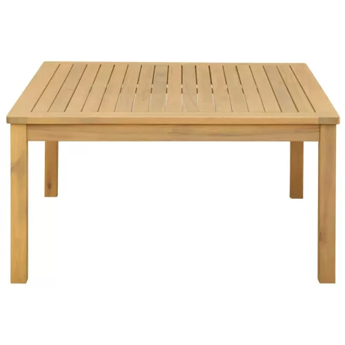  Dohányzóasztal Világos akác 85 x 85 x 45 cm Tömör Akácfa