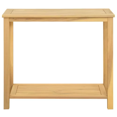  Kert oldalsó asztal Világos akác 80 x 35 x 75 cm Tömör Akácfa
