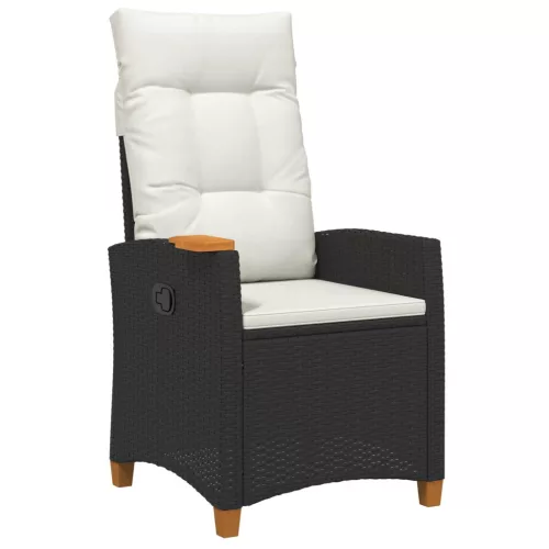  Dönthető szék tea tállal párnával 62 x 64 x 112 cm polirattan