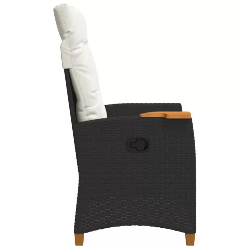  Dönthető szék tea tállal párnával 62 x 64 x 112 cm polirattan