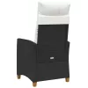  Dönthető szék tea tállal párnával 62 x 64 x 112 cm polirattan