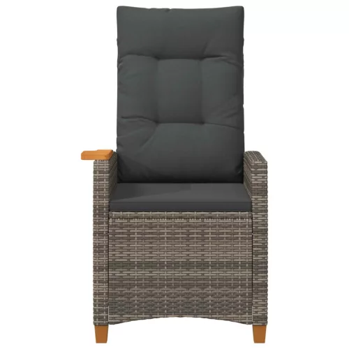  Dönthető szék tea tállal párnával 62 x 64 x 112 cm polirattan