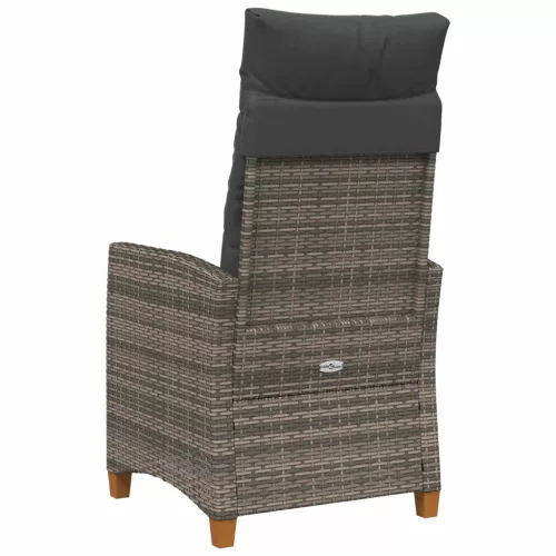  Dönthető szék tea tállal párnával 62 x 64 x 112 cm polirattan