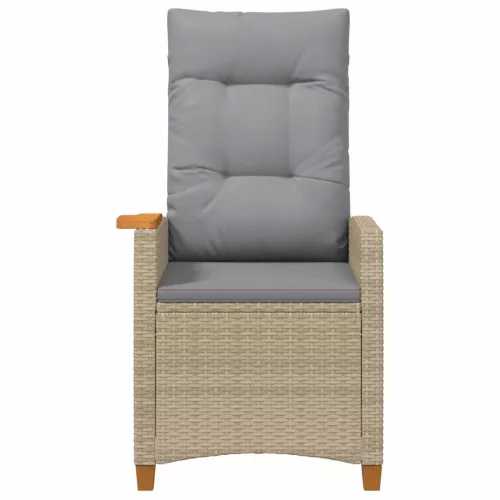  Dönthető szék tea tállal párnával 62 x 64 x 112 cm polirattan