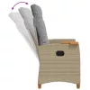  Dönthető szék tea tállal párnával 62 x 64 x 112 cm polirattan