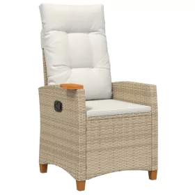    Dönthető szék tea tállal párnával 62 x 64 x 112 cm polirattan