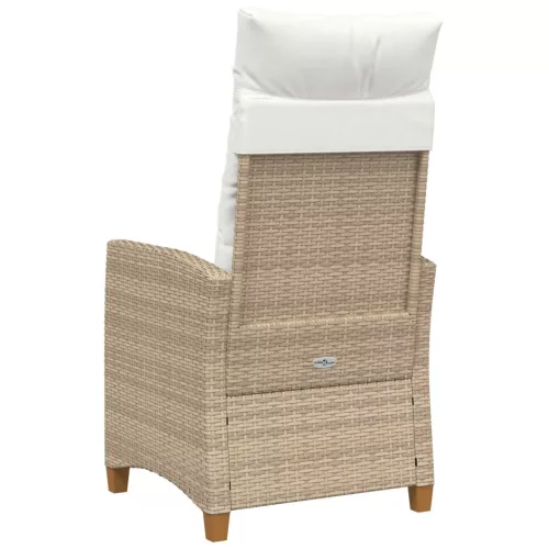 Dönthető szék tea tállal párnával 62 x 64 x 112 cm polirattan