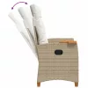  Dönthető szék tea tállal párnával 62 x 64 x 112 cm polirattan