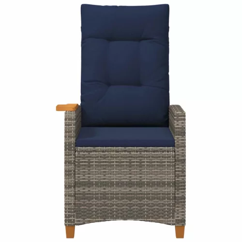  Dönthető szék tea tállal párnával 62 x 64 x 112 cm polirattan