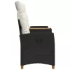  Dönthető pad asztallal Fekete és krémfehér 126 x 65 x 112 cm