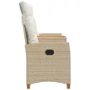  Dönthető pad asztallal Beige és Krémszínű 126 x 65 x 112 cm