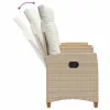  Dönthető pad asztallal Beige és Krémszínű 126 x 65 x 112 cm