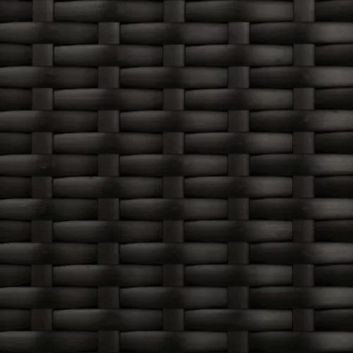  Kerti dönthető kanapé szett Állítható Fekete 164 x 164 x 112 cm