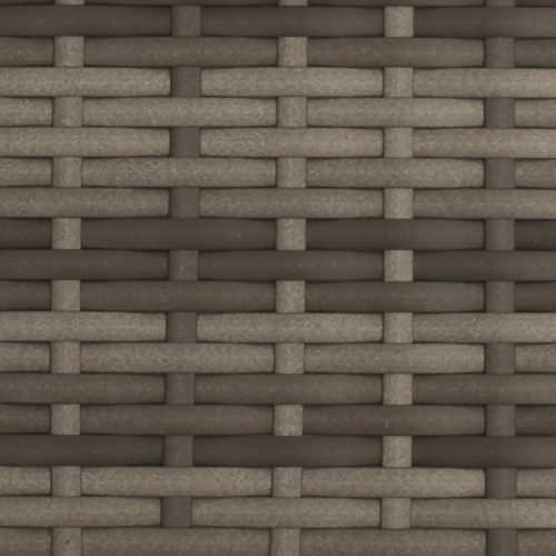  Kerti dönthető kanapé szett Szürke és sötétszürke polirattan