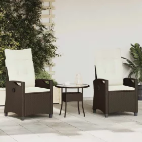  Kerti Szék 2 pcs Barna és Krém 56 x 60 x 112 cm