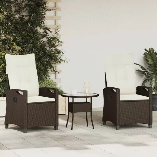  Kerti Szék 2 pcs Barna és Krém 56 x 60 x 112 cm