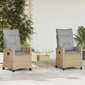    Kerti Szék 2 pcs Beige és Világosszürke 56 x 60 x 112 cm