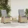  Kerti Szék 2 pcs Beige és Világosszürke 56 x 60 x 112 cm
