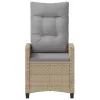  Kerti Szék 2 pcs Beige és Világosszürke 56 x 60 x 112 cm