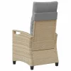  Kerti Szék 2 pcs Beige és Világosszürke 56 x 60 x 112 cm