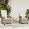  Kerti Szék 2 pcs Beige és krém 56 x 60 x 112 cm