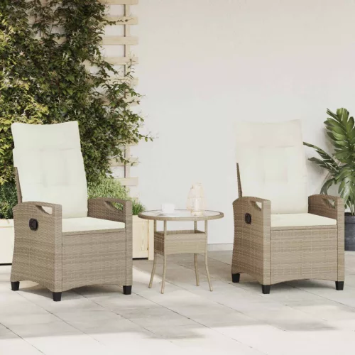 Kerti Szék 2 pcs Beige és krém 56 x 60 x 112 cm