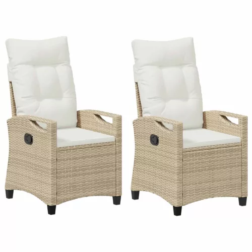  Kerti Szék 2 pcs Beige és krém 56 x 60 x 112 cm