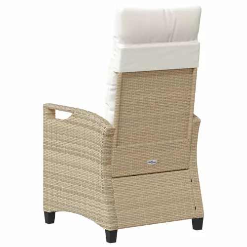  Kerti Szék 2 pcs Beige és krém 56 x 60 x 112 cm