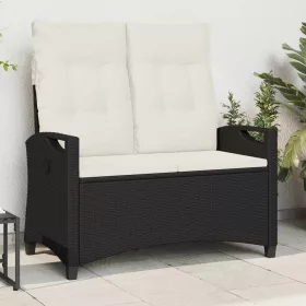    Kerti pad Fekete és Krém 105 x 60 x 112 cm Acél és poliészter