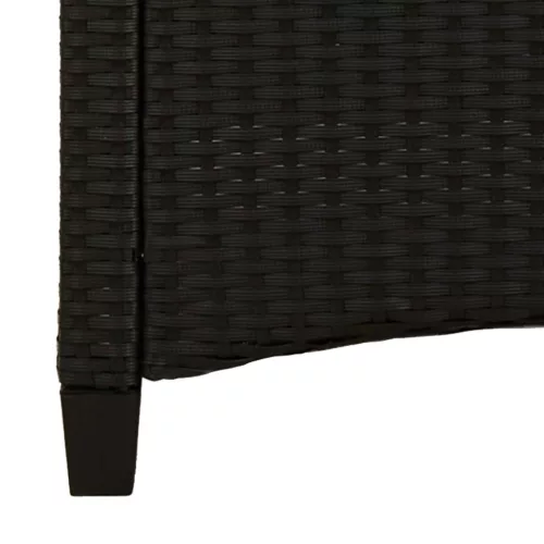  Kerti pad Fekete és Krém 105 x 60 x 112 cm Acél és poliészter