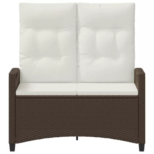  Kerti pad Barna és Krém 105 x 60 x 112 cm Acél és poliészter