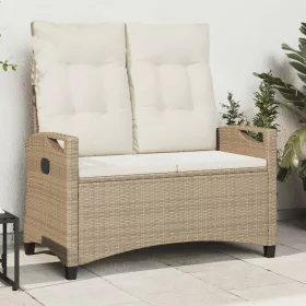    Kerti pad Beige és krém 105 x 60 x 112 cm Acél és poliészter