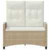  Kerti pad Beige és krém 105 x 60 x 112 cm Acél és poliészter